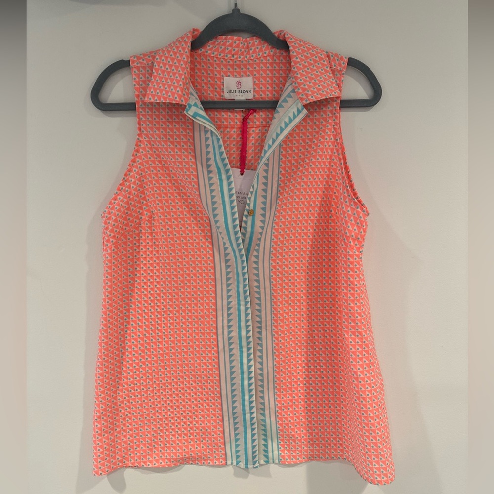 NWT! Julie Brown printed sleeveless top